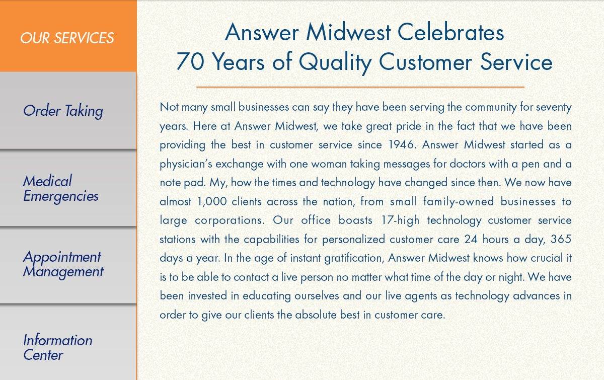 Answer Midwest Answering Service Newsletter 